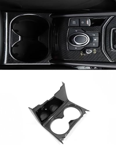 Fibre de carbone pour porte-gobelet Mazda CX-5 2017-2023, finition ABS luxe