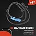 A-Premium ABS Wheel Speed Sensor Compatible with BMW Models - E39 525i 2001-2003, 528i 1999-2000 I6 2.8L, 540i 1999-2003 V8 4.4L, Station Wagon - Rear Driver and Passenger Side, Replace# 34520025720