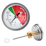 5070 Fryer Thermometer Replacement for Bayou Stainless Steel Tempered Dial, Fit for 9-gal 2.5-gal 4-gal...