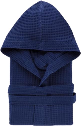 Corredocasa Accappatoio Unisex Nido d'Ape (L, Blu)