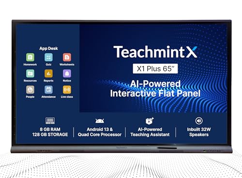 Teachmint-X-Premium-Interactive-Flat-Panel-X1-Plus-65-Android-13-True-4K-UHD-with-Quad-Core-Processor-for-21st-Century-Schools-Colleges-Coaching