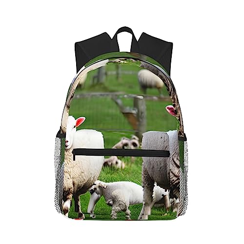 Sac à dos léger université en agneau pour homme et femme