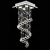 Bitte beachten Sie: Kristall Kronleuchter ist schwer, achten Sie auf Ihre Sicherheit bei der Installation, stellen Sie sicher, dass die Lampe vor der Installation vom Stromnetz getrennt ist.