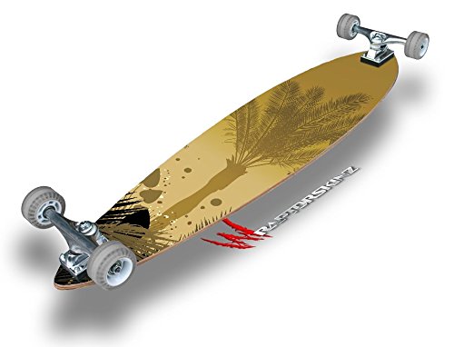 Summer Palm Trees - Decal Style Vinyl Wrap Skin fits Longboard Skateboards up to 10