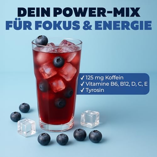 Gamers Only Energy Pulver Blue Nitro Blueberry mit Koffein und Vitaminen