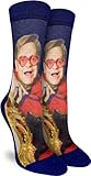 Good Luck Sock Women's Elton John, On Chair Socks, Adult, Shoe Size 5-9