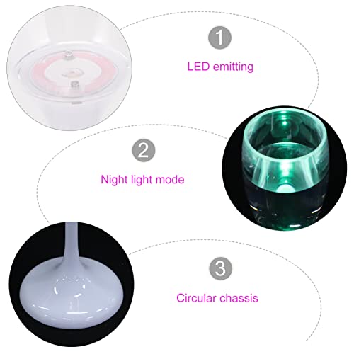 OSALADI 6 Unidades Luzes Decorativas Flautas Led Copo De Coquetel Brilham No Escuro Copos De Vinho T