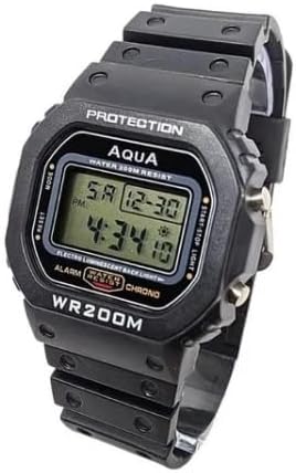 Relógio digital masculino Aqua 200 mts prova d'agua presidente