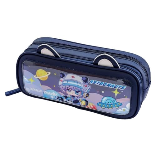Image of Invite Enterprise Pencil Case Double Layer EVA Cute Pencil Case Aesthetic Pencil Case for Girls Large Capacity Pen Pencil Pouch Multifunctional Stationery Organizer for School