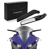 【Aplicación】Como nuevo tipo de alerón para el espejo retrovisor de la motocicleta, puede transformarse en un alerón aerodinámico mediante su propio sistema de rotación. Es un producto especialmente diseñado para motocicletas superdeportivas.