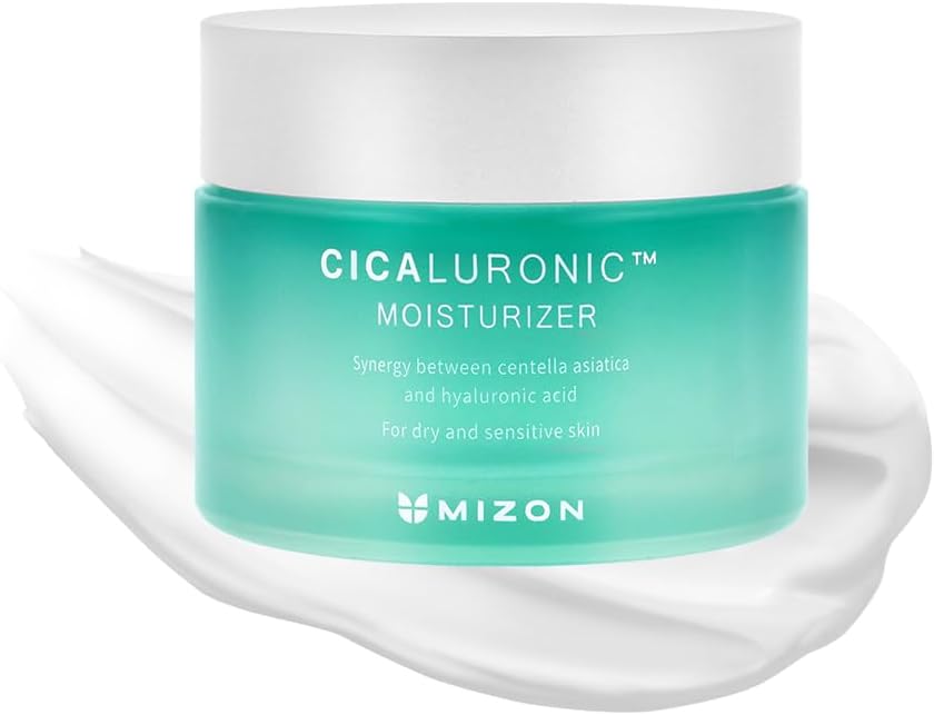 [MIZON] CICALURONIC MOISTURIZER (50ml) Korean Cosmetics – Hydraterende en verzachtende crème – Hyaluronzuur en Centella Asiatica – 82% natuurlijke ingrediënten – Veganistische formule