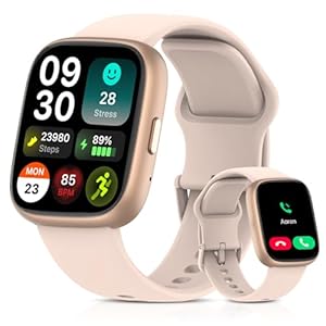 Smart Watch for Men Women, 1.83″ HD, Alexa Built-in, Bluetooth 5.3 Calls & Notifications, IP68 Waterproof,100+ Sport Modes,Fitness Tracker/Heart Rate/SpO2/Sleep Monitor for Android iOS (Pink)