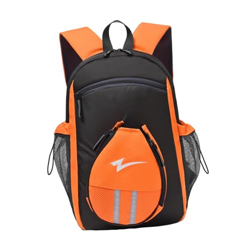 Generic Mochila de tênis de mesa, bolsa de transporte para raquete, equipamento de treinamento, mochila profissional prática para tênis, para atletas adultos, Preto