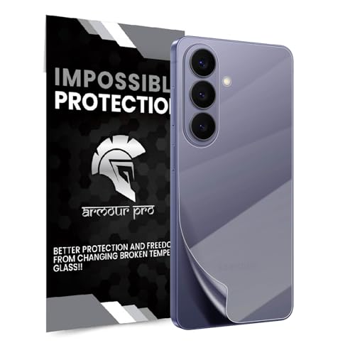 Image of ArmourPro Back Screen Protector for Samsung Galaxy S26, Premium Ultra Thin TPU Back Membrane Guard, Bubble-Free, Edge to Edge Coverage, Fingerprint Friendly | Crystal Clear, 1 Pack