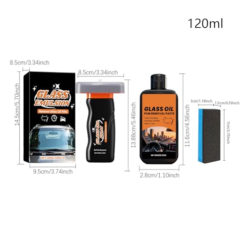 Cepillo limpiador para película de cristales de coche y espejos con líquido de 120 ml 6