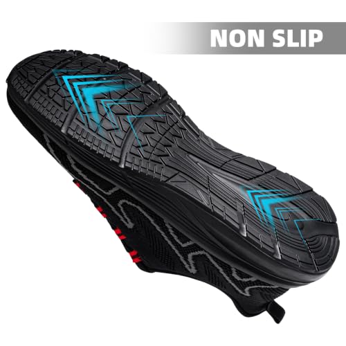 Image of LARNMERN Non Slip Work Boots for Mens Waterproof Chef Shoes