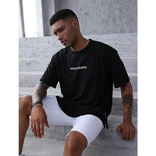 YawYews Men’s Fashion Athletic T-Shirts Short Sleeve Casual Tee Plain Loose Workout Gym Streetwear Shirts4