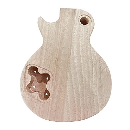 DIY Kit de construction guitare électrique,HUIOP LP Style inachevé Guitare électrique bricolage Kit ensemble acajou corps et cou Rose bois touche,kit de construction de guitare électrique style - Les Beatles, Paul McCartney, John Lennon, RIngo Starr, George Harrison DIY Kit de construction guitare électrique,HUIOP LP Style inachevé Guitare électrique bricolage Kit ensemble acajou corps et cou Rose bois touche,kit de construction de guitare électrique style – Image 8