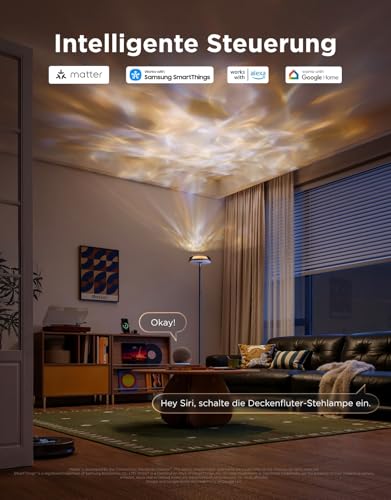 Govee Stehlampe Wohnzimmer mit Nebeleffekt,Unabhängige Tri-Zone Stehlampe – Ansicht 6