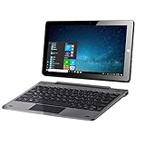 Mini Touch Screen Windows 2 in 1 Laptop Computer Tablet PC, 10.1' IPS 1280X800, Intel Atom Z8350, 2GB, 32GB, Dual Webcam, Micro SD, Bluetooth 4.0, USB, Wi-Fi, HDMI, Keyboard, Gray