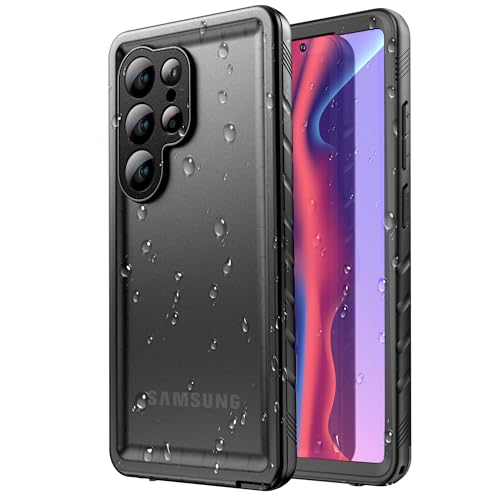 SPORTLINK Funda para Samsung Galaxy S25 Ultra Impermeable - 360 Grados Militar Antigolpes Integral Protector [IP68 Waterproof ] Carcasa Acuatica S25 Ultra con Pantalla/Camara Proteccion(Negro)