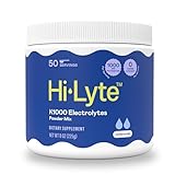 Hi-Lyte K1000 Electrolytes Powder Mix Unflavored Keto & Performance, 50 Servings