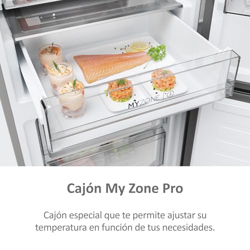 Miniatura 6 de Haier 2d 60 Series 5 Pro Hdpw5620dnpk - Frigorífico Combi, Wifi, Funciones Inteligentes, 409l, My Zone, Cajón Humidity Zone, Total No Frost, Ancho 59,5cm, Motor Inverter, Luz Led, Inox