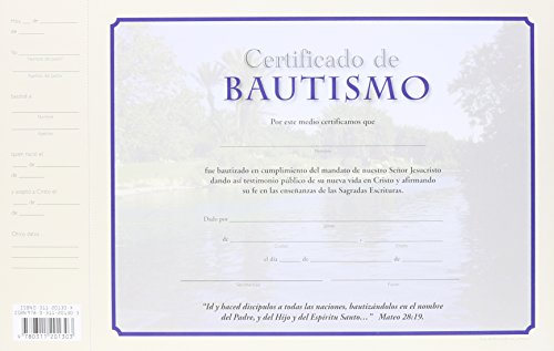 Certificados de bautismo (Spanish Edition)