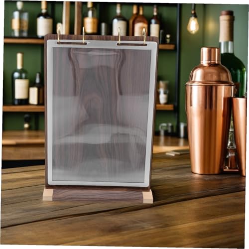 Support de Menu Mikinona en Bois Evitez les Chutes de Porte-menu de Table