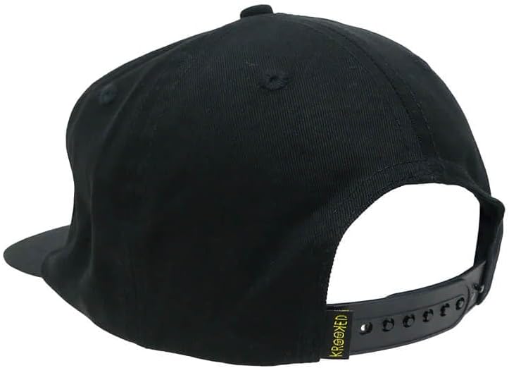 KROOKED CAP クルキッド キャップ KOFFIN SNAPBACK BLACK スケートボード スケボー