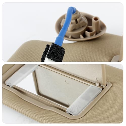 PEVAST Left Driver Side Sun Visor with LED Lights Replacement for 2016-2022 Pilot 2017-2023 Ridgeline 2019-2022 Passport Sunvisor 84280-TG7-A12ZA(Beige) by PEVAST - Used condition - Image 5
