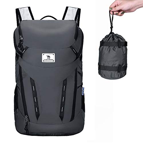 CAMEL CROWN 40L Mochila Plegable Ultraligera de Senderismo  de Viaje Compacta y Duradera
