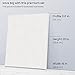 ARTEZA Stretched Canvas, 16 x 20 Inches, Pack of 6, Blank White Large Canvas for Painting for Acrylic, Oil and Gouache Paints