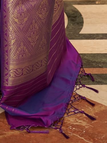 Image of MADHUHANSH Women's Cotton Silk Saree with Unstitched Blouse Piece Zari Weave and Floral Pattern | Heavy Embroidery Saree for Women | Interview Saree for Women | Readymade Blouse with Saree Set