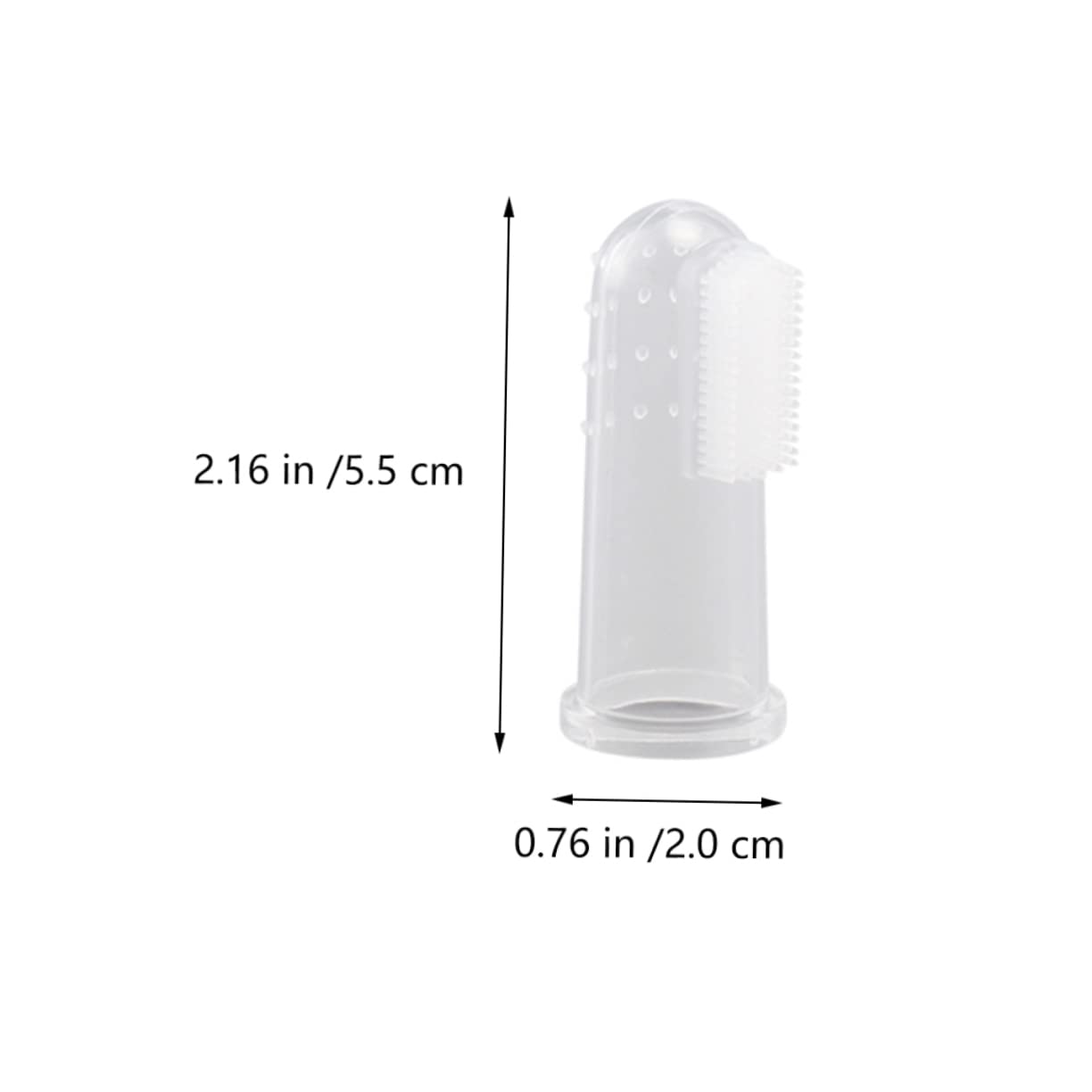 BESTonZON 20Pcs Silicone Finger Toothbrushes for Dogs Cats Practical Oral Cleaning Tools Safe for Pet Teeth Gum Care Easy to Use Pet Toothbrush