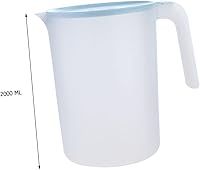 Vista 9 de Mikinona Jarra de agua de plástico Jarra de bebida Lidspot Apertura grande para fácil recarga azul