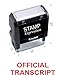 StampExpression - Official Transcript Office Self Inking Rubber Stamp - Red Ink (A-5757)