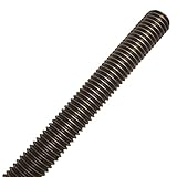 Fasteners Plus Grade B7 Coarse Fully Threaded Rod, Plain Finish, 1/2