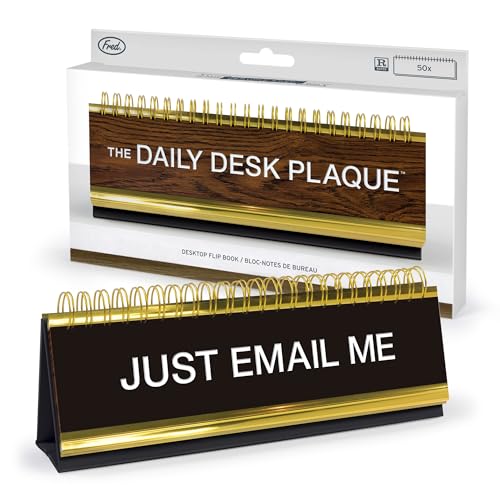 Genuine Fred Daily Desk Plaque Desktop Flip Book assorted