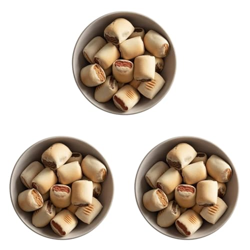 MERA Bakery Meaty Rolls Mix, Hundeleckerli für Training oder als Snack, Leckereien für Hunde aus natürlichen Zutaten, schonend gebackene Hundekekse (10kg) (Packung mit 3)
