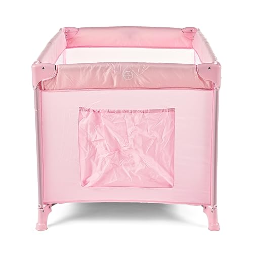 Berço Cercadinho Chiqueirinho Portátil, Compacto e Desmontável até 18kg Multmaxx (Rosa)