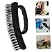 DOITOOL Wire Brush for Rust Removal and Paint Cleaning Small Durable Metal Brush with Silver Wires Versatile Industrial and Household Cleaning Tool