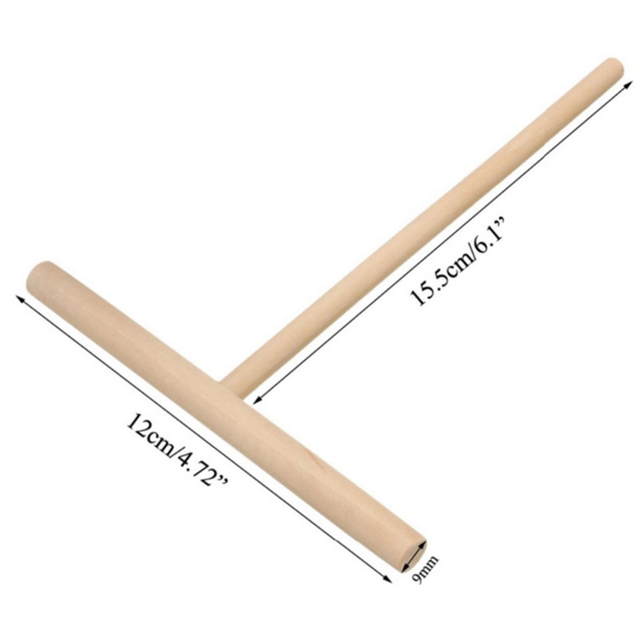 Garneck Wooden Pancake Spreader Batter Dispenser and Flipper Set Essential Tools for Consistent Crepe Pancake Making