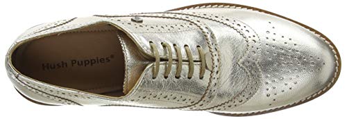 Hush Puppies Women's Natalie Oxford Flat, Gold, 9 #TOP4
