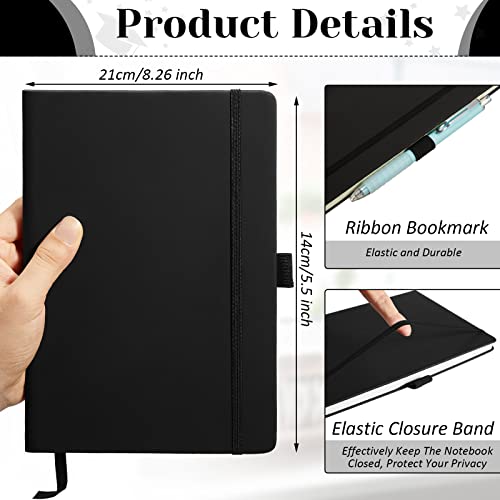 Carnets en cuir synthétique de qualité supérieure format A5 ligné avec porte-stylo - 2