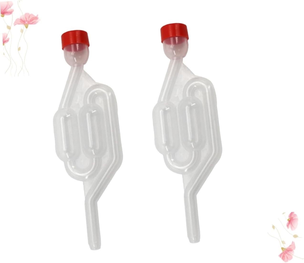 2 Pack Wine Fermentation Air Lock, One-Way Water Seal Valve