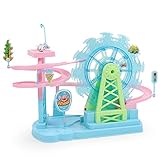 🎡【Conjunto de juguetes de rueda de la fortuna】 Está equipado con 3 mini autos, muchos desafíos diferentes. A diferencia de los juguetes de pista tradicionales para un solo jugador, los juguetes de juego de autos 2 en 1 son más divertidos, déjalos sumergirse en el mundo del transporte o la aventura del automóvil.