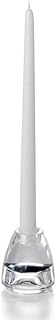 Yummi White Taper Candles -12 inch - 12 per Pack