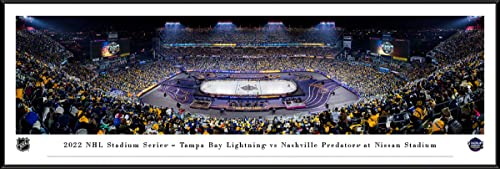 2022 NHL Stadium Series, Lightning vs Predators Panoramic Wall Art Decor