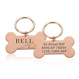 GRANDE IDEA REGALO: le etichette con nome personalizzate per animali domestici non sono utili solo in caso di emergenza, ma possono anche essere un elegante accessorio per il tuo amato amico a quattro zampe. Un'idea regalo unica per tutti gli amanti dei cani e anche per il prossimo compleanno del cane!